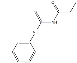 N-(2,5-dimethylphenyl)-N'-propionylthiourea Struktur