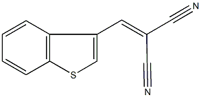 2-(1-benzothien-3-ylmethylene)malononitrile Struktur