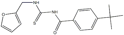 N-(4-tert-butylbenzoyl)-N'-(2-furylmethyl)thiourea Struktur