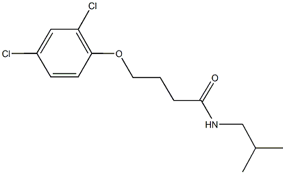 4-(2,4-dichlorophenoxy)-N-isobutylbutanamide Struktur