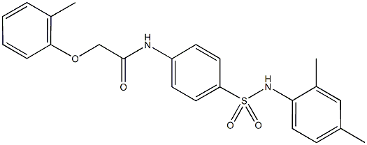 N-{4-[(2,4-dimethylanilino)sulfonyl]phenyl}-2-(2-methylphenoxy)acetamide Struktur