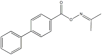 acetone O-([1,1'-biphenyl]-4-ylcarbonyl)oxime Struktur