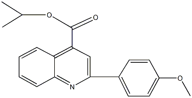 isopropyl 2-(4-methoxyphenyl)-4-quinolinecarboxylate Struktur