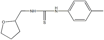 N-(4-methylphenyl)-N'-(tetrahydro-2-furanylmethyl)thiourea Struktur