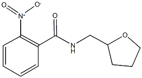 2-nitro-N-(tetrahydro-2-furanylmethyl)benzamide Struktur