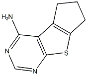 6,7-dihydro-5H-cyclopenta[4,5]thieno[2,3-d]pyrimidin-4-ylamine Struktur