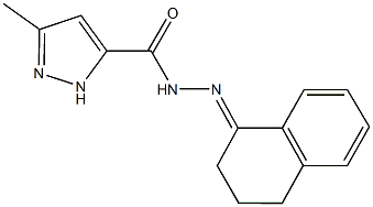 N'-(3,4-dihydronaphthalen-1(2H)-ylidene)-3-methyl-1H-pyrazole-5-carbohydrazide Struktur