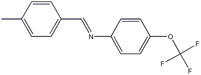 N-(4-methylbenzylidene)-N-[4-(trifluoromethoxy)phenyl]amine Struktur