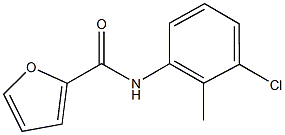 N-(3-chloro-2-methylphenyl)-2-furamide Struktur