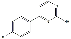 4-(4-bromophenyl)-2-pyrimidinylamine Struktur