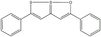 2,5-diphenyl-7lambda~4~-[1,2]dithiolo[1,5-b][1,2]oxathiole Struktur