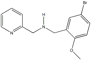 N-(5-bromo-2-methoxybenzyl)-N-(2-pyridinylmethyl)amine Struktur