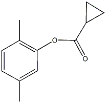 2,5-dimethylphenyl cyclopropanecarboxylate Struktur