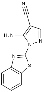 5-amino-1-(1,3-benzothiazol-2-yl)-1H-pyrazole-4-carbonitrile Struktur