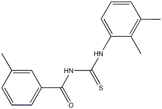 N-(2,3-dimethylphenyl)-N'-(3-methylbenzoyl)thiourea Struktur