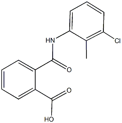 2-[(3-chloro-2-methylanilino)carbonyl]benzoic acid Struktur