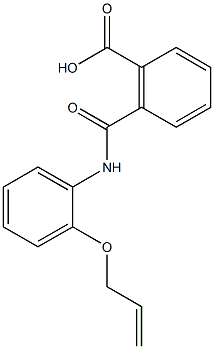 2-{[2-(allyloxy)anilino]carbonyl}benzoic acid Struktur