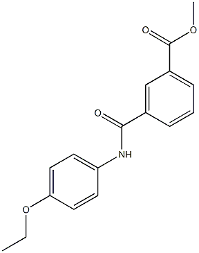 methyl 3-[(4-ethoxyanilino)carbonyl]benzoate Struktur