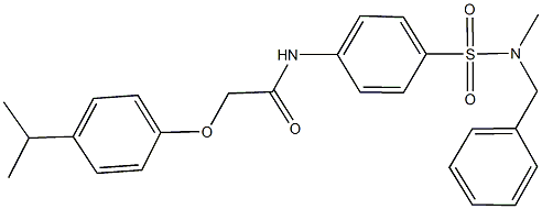 N-(4-{[benzyl(methyl)amino]sulfonyl}phenyl)-2-(4-isopropylphenoxy)acetamide Struktur