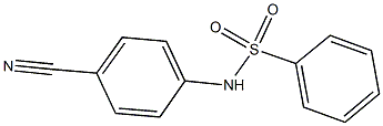 N-(4-cyanophenyl)benzenesulfonamide Struktur