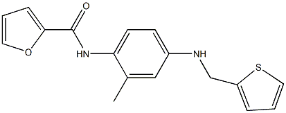 N-{2-methyl-4-[(2-thienylmethyl)amino]phenyl}-2-furamide Struktur