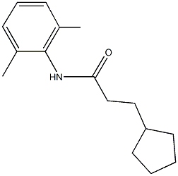 3-cyclopentyl-N-(2,6-dimethylphenyl)propanamide Struktur