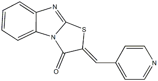 2-(4-pyridinylmethylene)[1,3]thiazolo[3,2-a]benzimidazol-3(2H)-one Struktur