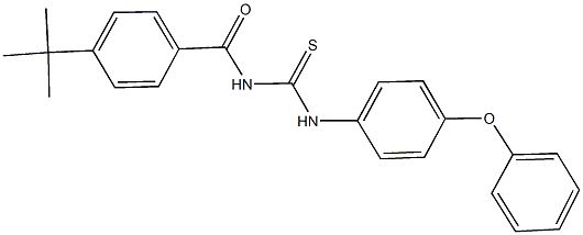 N-(4-tert-butylbenzoyl)-N'-(4-phenoxyphenyl)thiourea Struktur