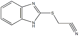 (1H-benzimidazol-2-ylsulfanyl)acetonitrile Struktur