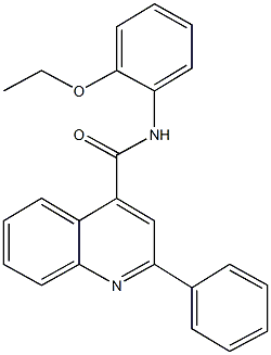 N-(2-ethoxyphenyl)-2-phenyl-4-quinolinecarboxamide Struktur