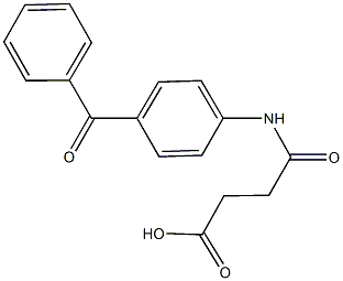 4-(4-benzoylanilino)-4-oxobutanoic acid Struktur