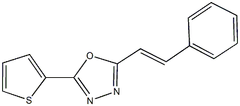 2-(2-phenylvinyl)-5-(2-thienyl)-1,3,4-oxadiazole Struktur