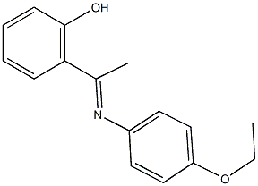 2-[N-(4-ethoxyphenyl)ethanimidoyl]phenol Struktur