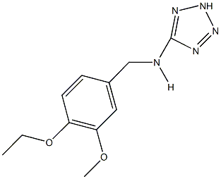 N-(4-ethoxy-3-methoxybenzyl)-N-(2H-tetraazol-5-yl)amine Struktur