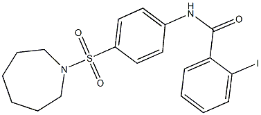 N-[4-(azepan-1-ylsulfonyl)phenyl]-2-iodobenzamide Struktur