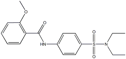 N-{4-[(diethylamino)sulfonyl]phenyl}-2-methoxybenzamide Struktur