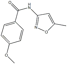 4-methoxy-N-(5-methyl-3-isoxazolyl)benzamide Struktur