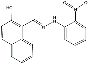 2-hydroxy-1-naphthaldehyde {2-nitrophenyl}hydrazone Struktur