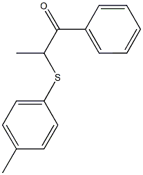 2-[(4-methylphenyl)sulfanyl]-1-phenyl-1-propanone Struktur