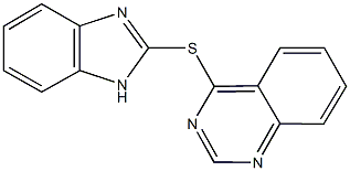 1H-benzimidazol-2-yl 4-quinazolinyl sulfide Struktur