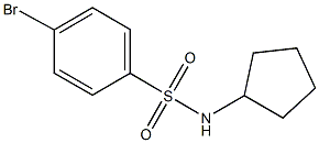 4-bromo-N-cyclopentylbenzenesulfonamide Struktur