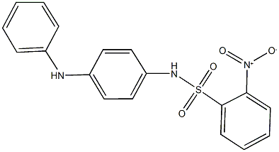 2-nitro-N-[4-(phenylamino)phenyl]benzenesulfonamide Struktur