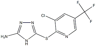 5-{[3-chloro-5-(trifluoromethyl)-2-pyridinyl]sulfanyl}-4H-1,2,4-triazol-3-amine Struktur