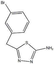 5-(3-bromobenzyl)-1,3,4-thiadiazol-2-amine Struktur