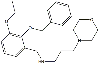 N-[2-(benzyloxy)-3-ethoxybenzyl]-N-[3-(4-morpholinyl)propyl]amine Struktur