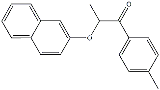 1-(4-methylphenyl)-2-(2-naphthyloxy)-1-propanone Struktur