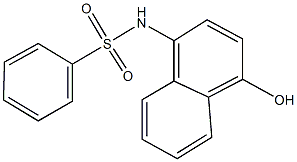 N-(4-hydroxy-1-naphthyl)benzenesulfonamide Struktur