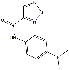 N-[4-(dimethylamino)phenyl]-1,2,5-thiadiazole-3-carboxamide Struktur