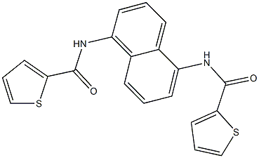 N-{5-[(2-thienylcarbonyl)amino]-1-naphthyl}-2-thiophenecarboxamide Struktur