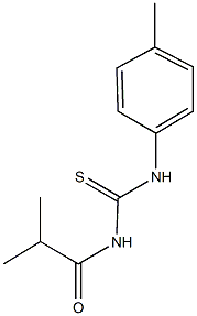 N-isobutyryl-N'-(4-methylphenyl)thiourea Struktur